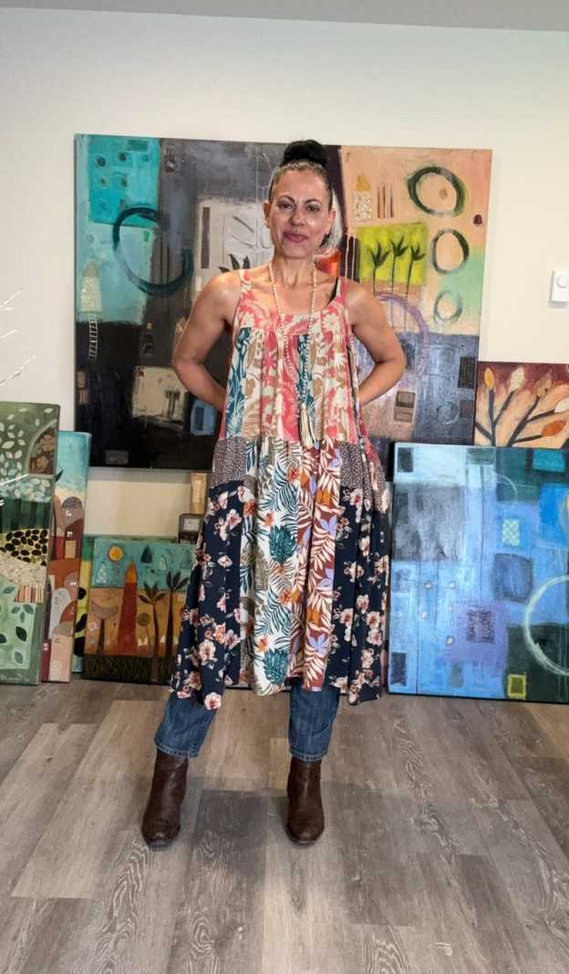 Straps Boho Midi Dress
