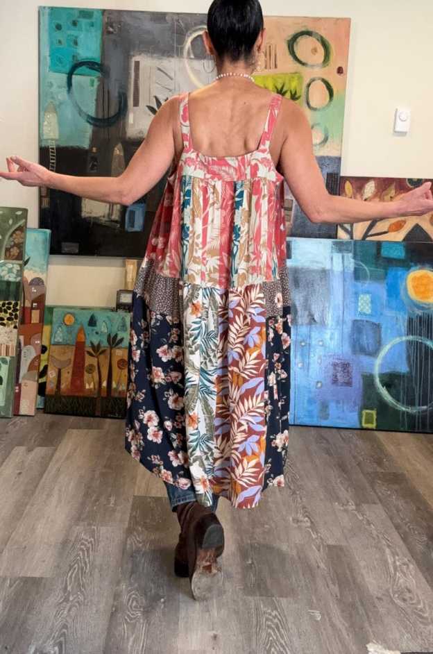 Straps Boho Midi Dress
