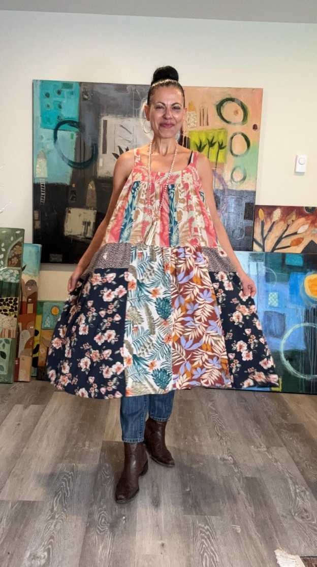Straps Boho Midi Dress