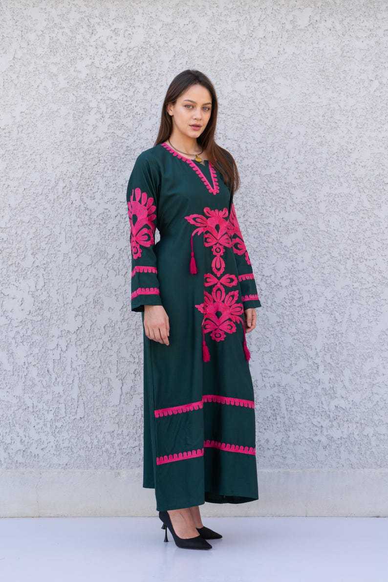 Beautiful Green Kaftan Dress