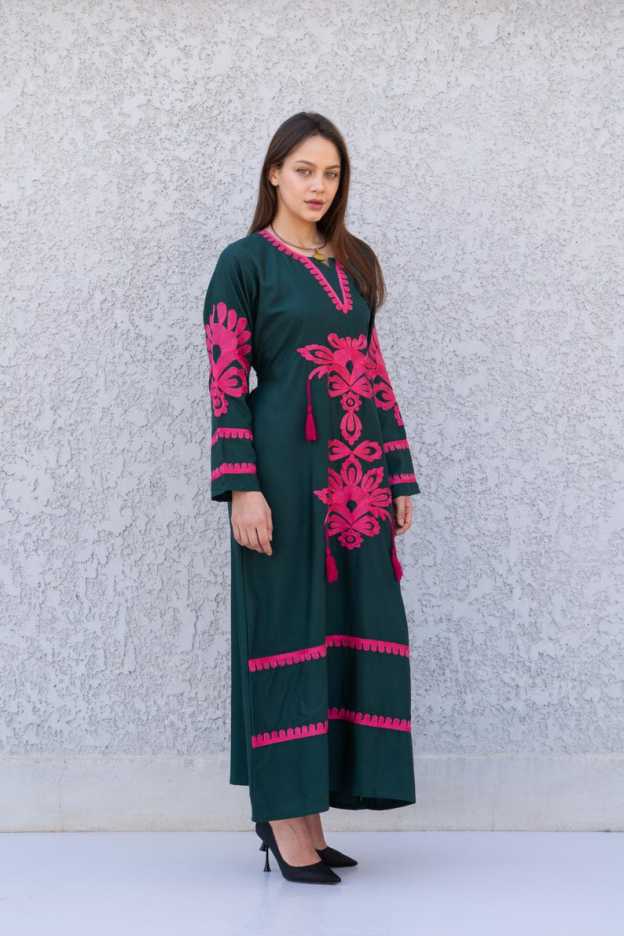 Beautiful Green Kaftan Dress
