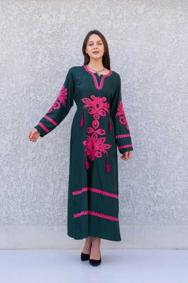 Beautiful Green Kaftan Dress