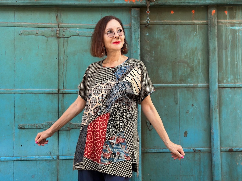 Cotton Abstract Art Tunic