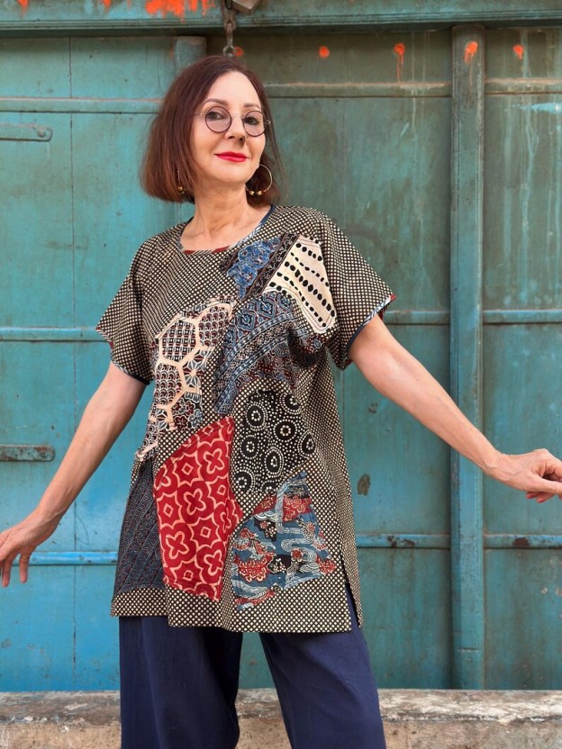 Cotton Abstract Art Tunic