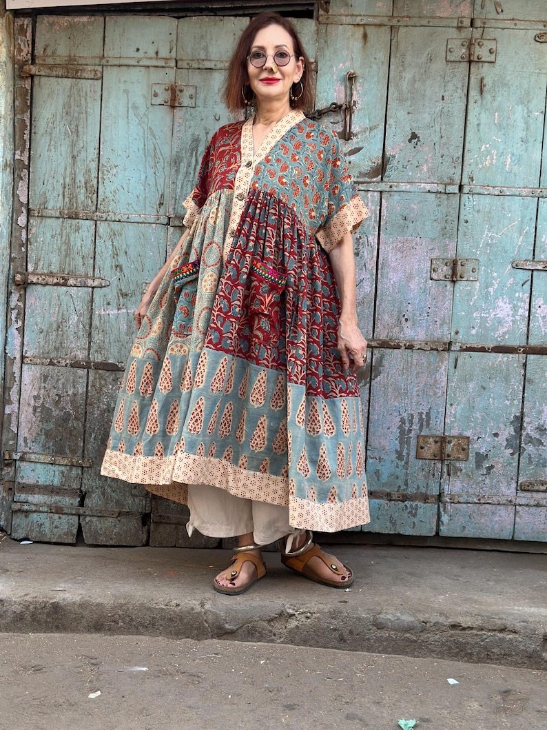 Lightweight Cotton Kaftan Style Dress