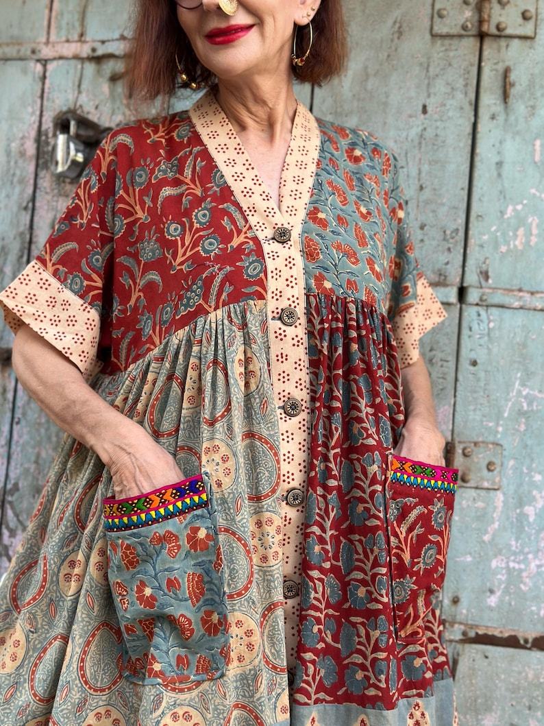 Lightweight Cotton Kaftan Style Dress