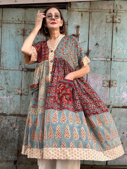 Lightweight Cotton Kaftan Style Dress