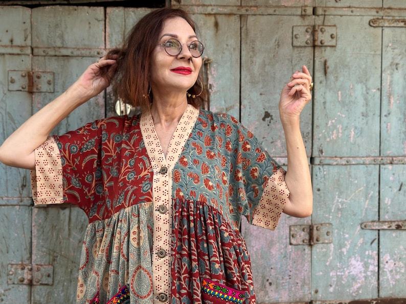 Lightweight Cotton Kaftan Style Dress