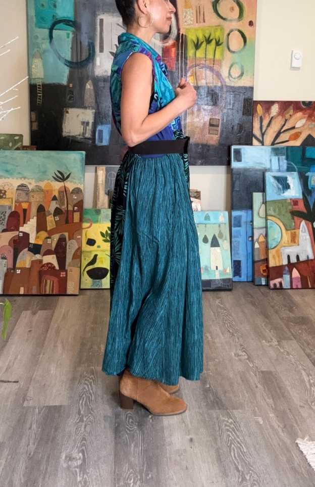 Boho Farm Chic Maxi Dress