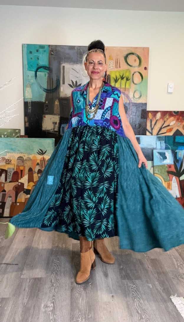 Boho Farm Chic Maxi Dress