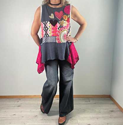 Hot Pink Peplum Shirt