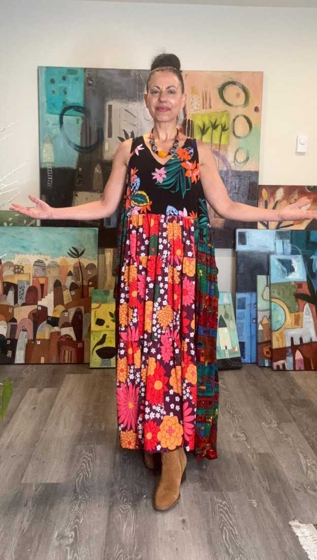 Summer Floral Sleeveless Maxi Dress