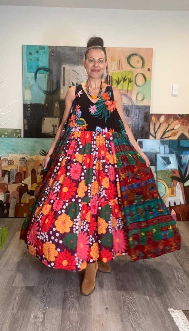 Summer Floral Sleeveless Maxi Dress