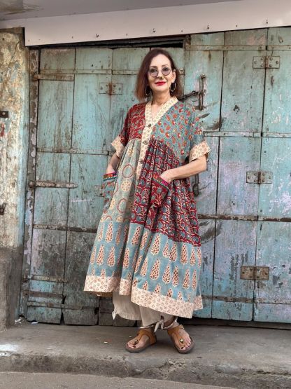 Lightweight Cotton Kaftan Style Dress