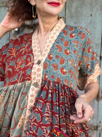 Lightweight Cotton Kaftan Style Dress