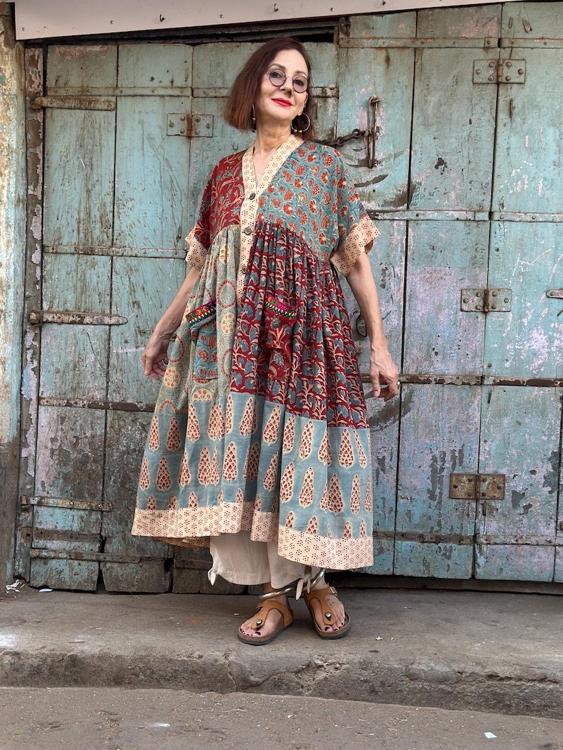 Lightweight Cotton Kaftan Style Dress