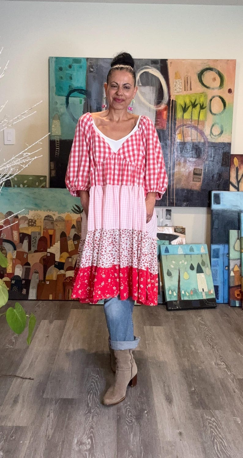 Plus Size Floral Romantic Tunic