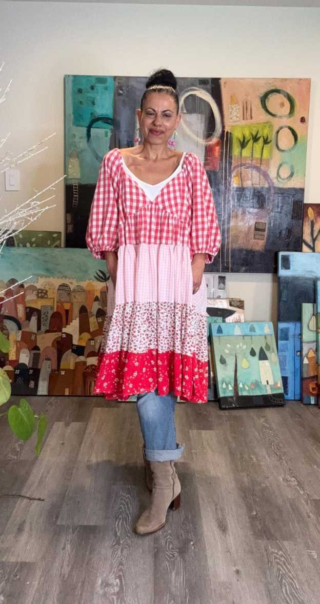 Plus Size Floral Romantic Tunic