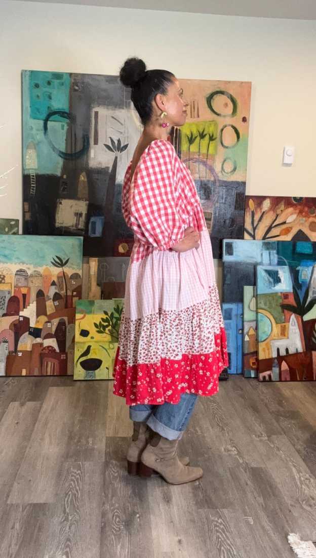 Plus Size Floral Romantic Tunic