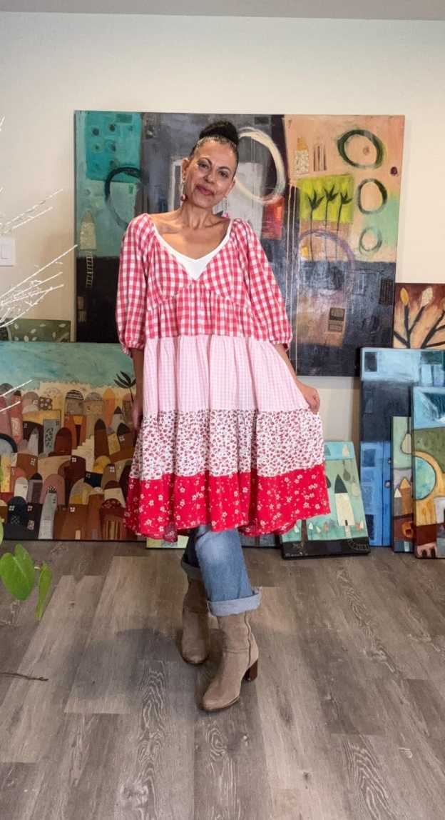 Plus Size Floral Romantic Tunic
