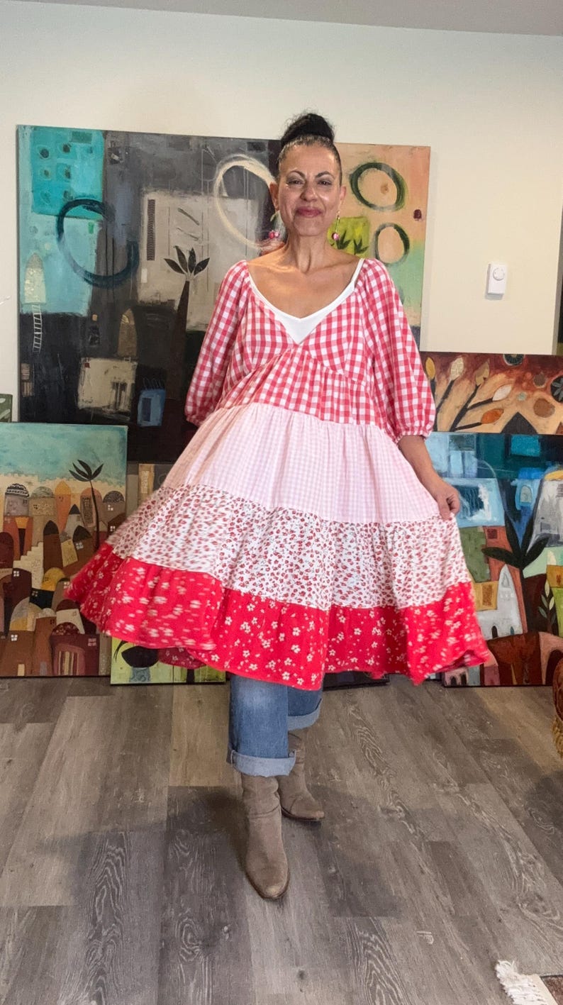 Plus Size Floral Romantic Tunic