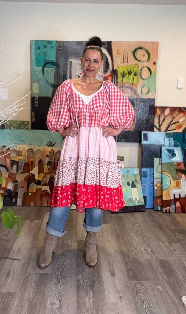 Plus Size Floral Romantic Tunic