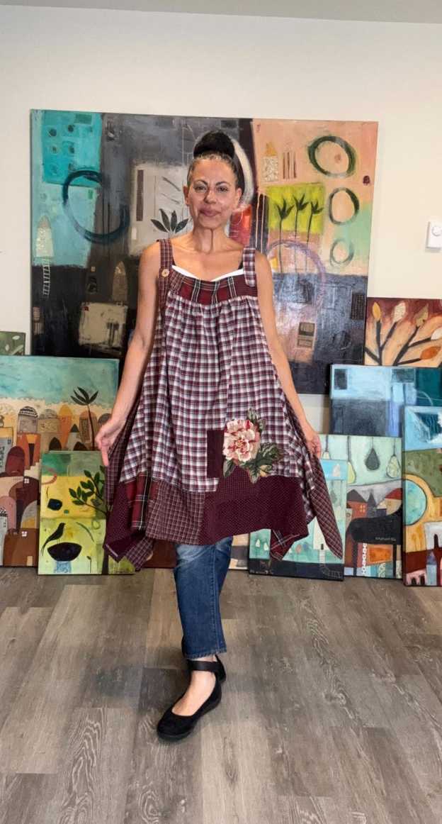 Rustic Boho Apron Top