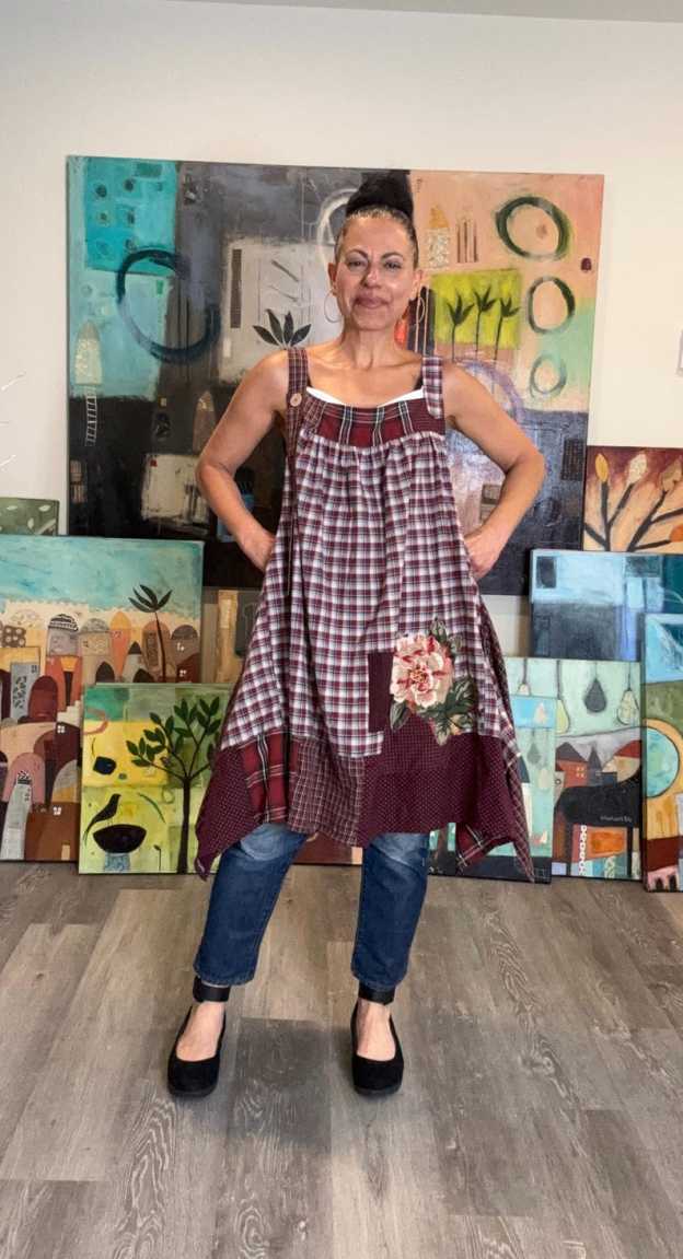 Rustic Boho Apron Top
