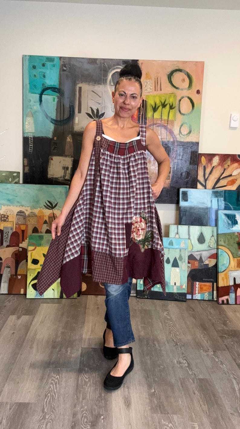 Rustic Boho Apron Top