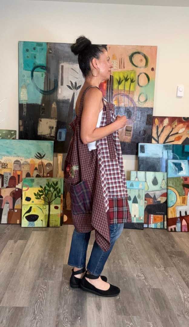 Rustic Boho Apron Top