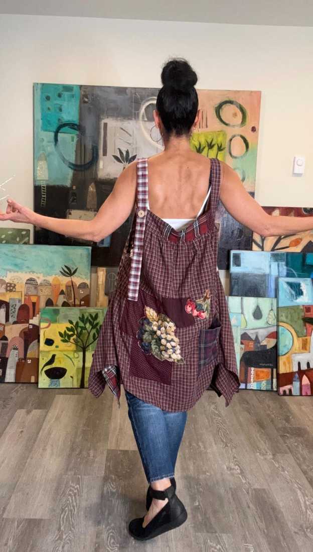 Rustic Boho Apron Top