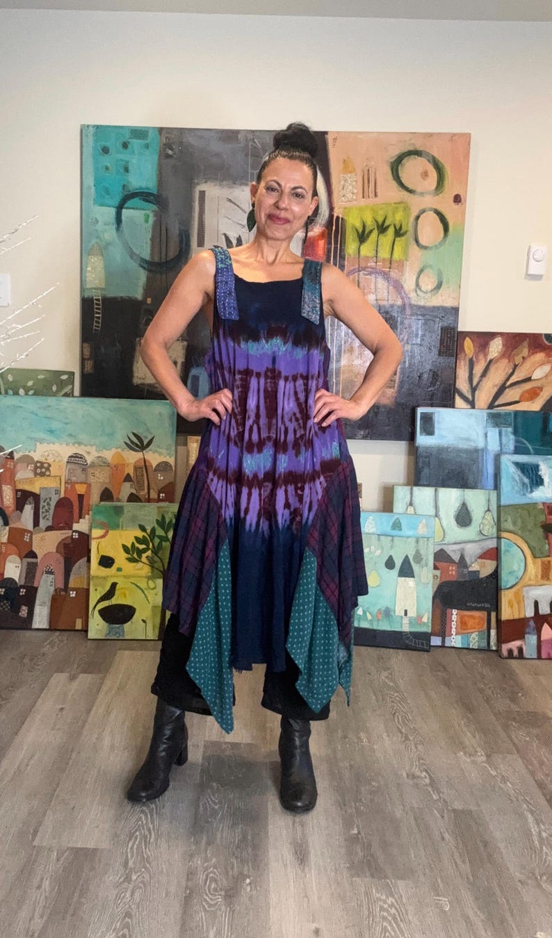Funky Tie Dye Pinafore
