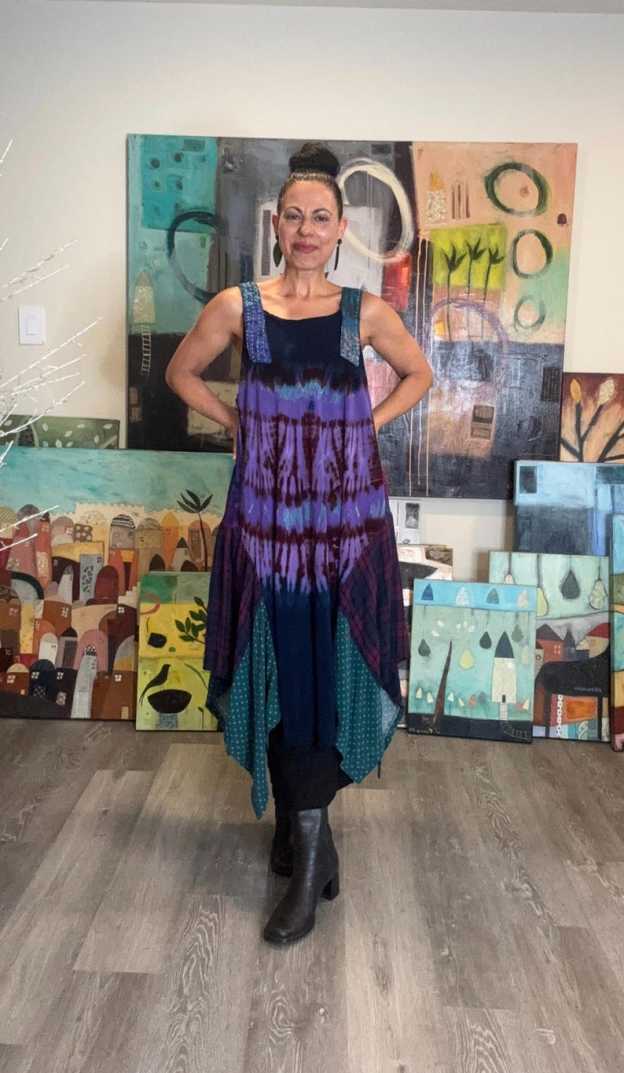 Funky Tie Dye Pinafore