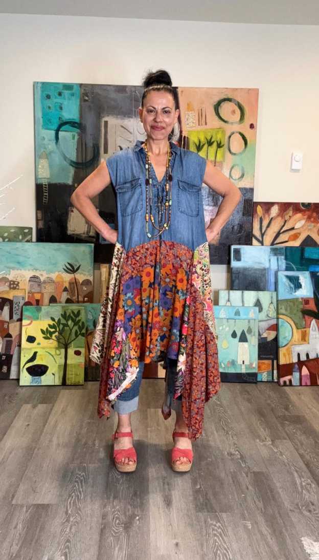 Boho Artistic Long Sleeveless Top