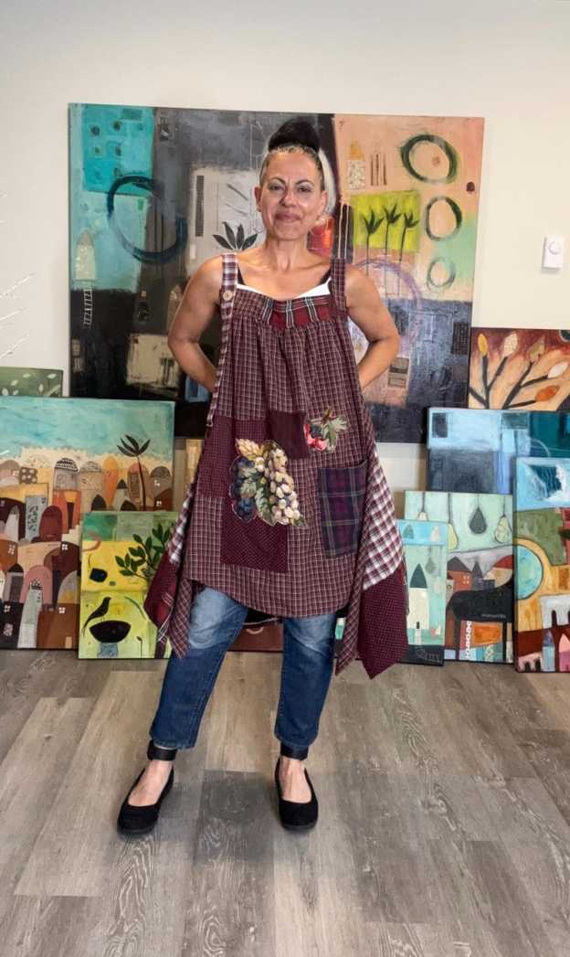 Rustic Boho Apron Top