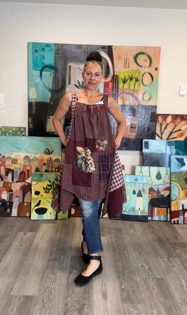 Rustic Boho Apron Top
