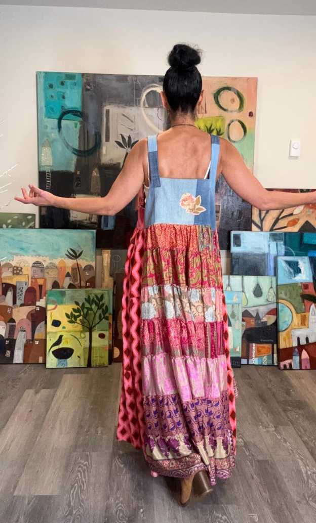 Patchwork Farm Chic Pinafore