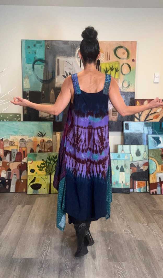 Funky Tie Dye Pinafore
