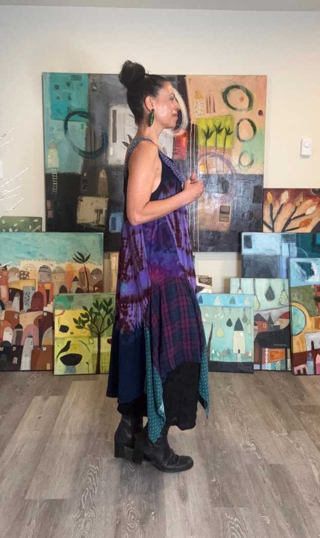 Funky Tie Dye Pinafore