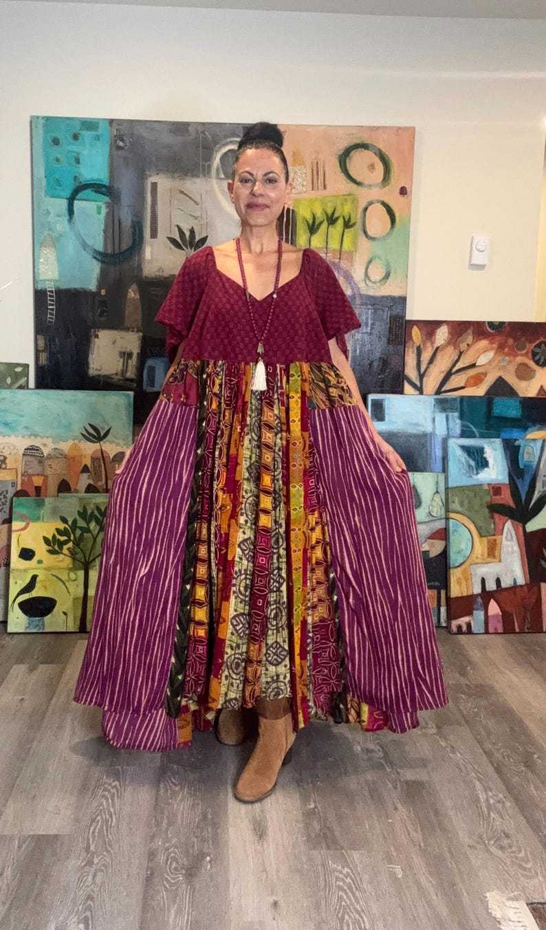 Colorful Bohemian Long Dress