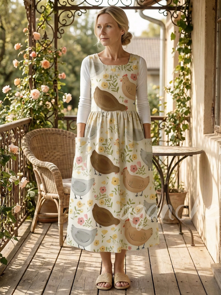 Farm Chick Cute Apron & Dress (2-in-1)