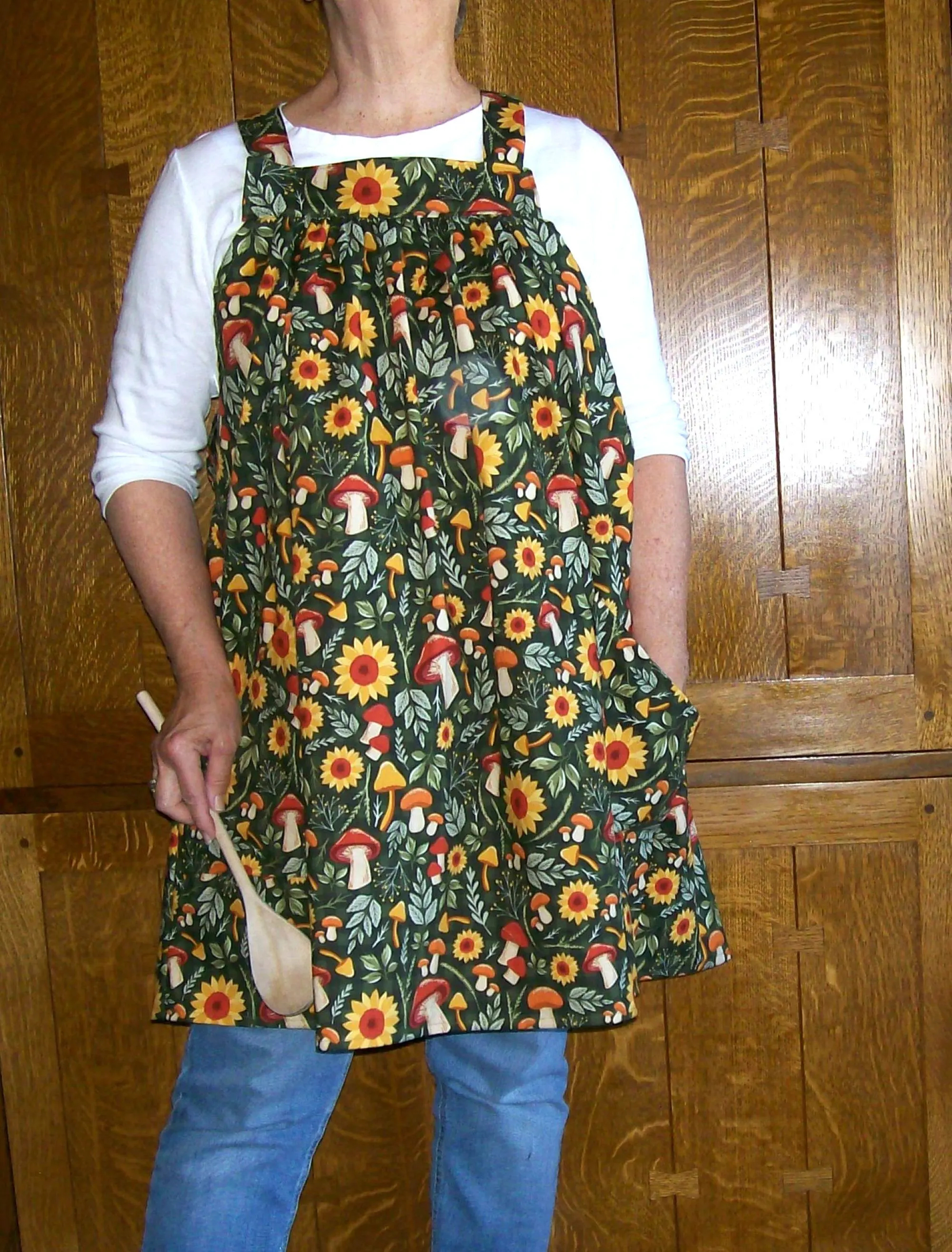 Forest Plants Loose Open Apron