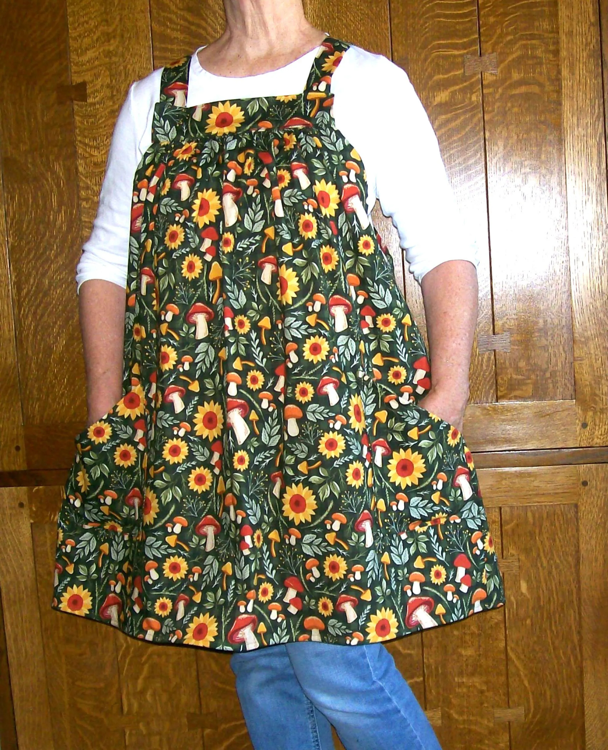 Forest Plants Loose Open Apron