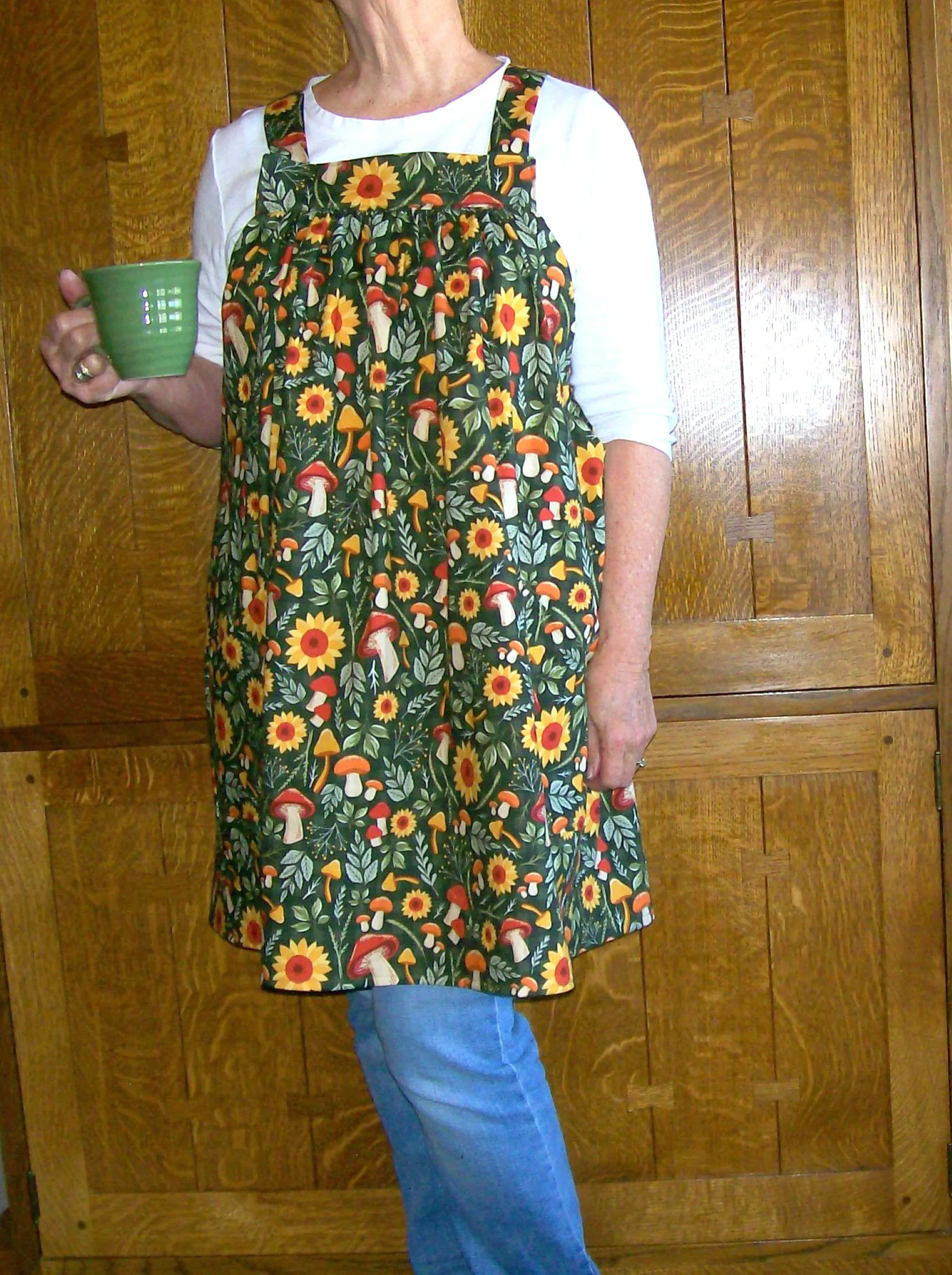 Forest Plants Loose Open Apron