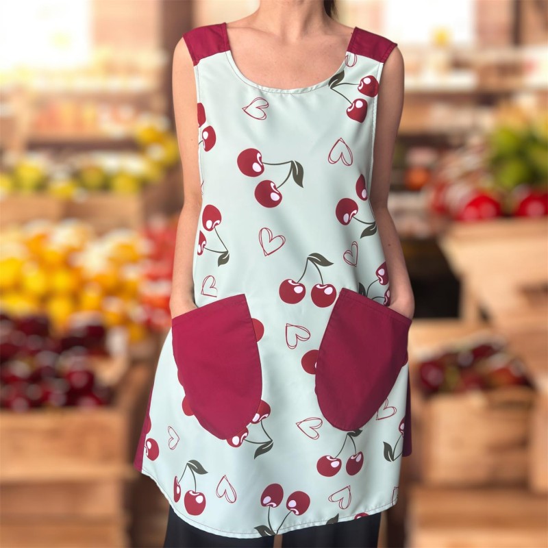 Cherry Party Cross Strap Apron