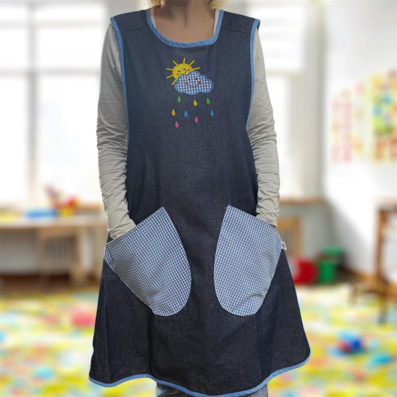 Sun Rainbow Rain Cross Strap Apron