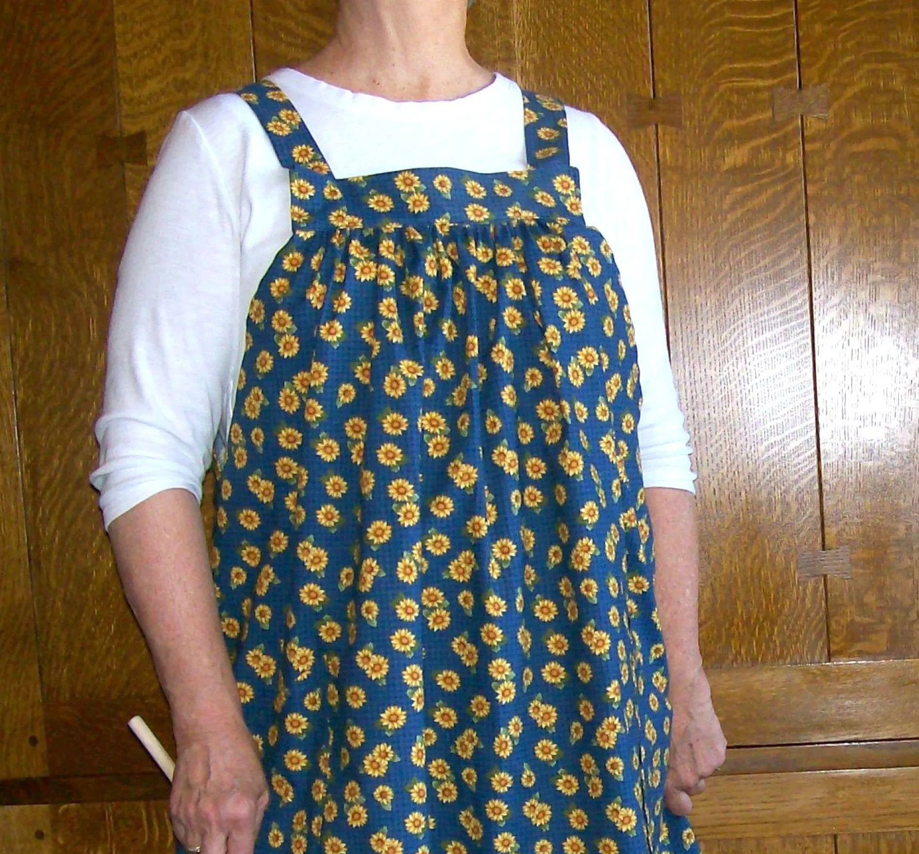Blue Ocean Sunflower Loose Open Apron