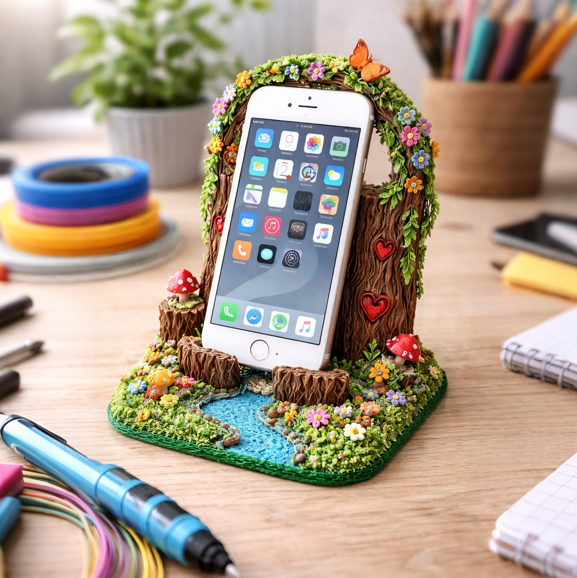Garden Gate Phone Stand