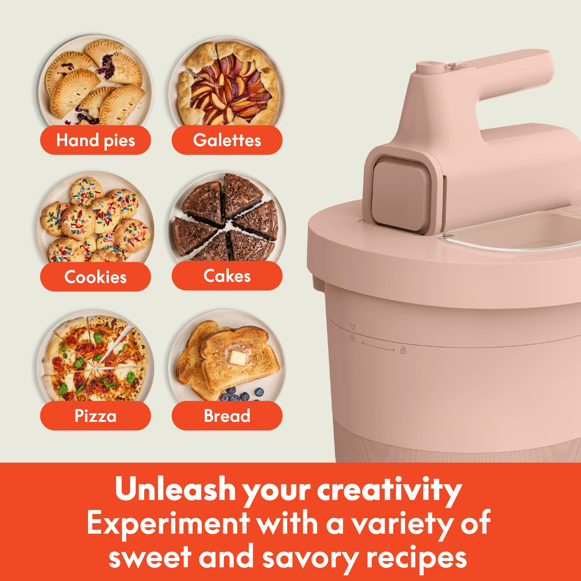 Multifunctional Handheld Mixer for Baking