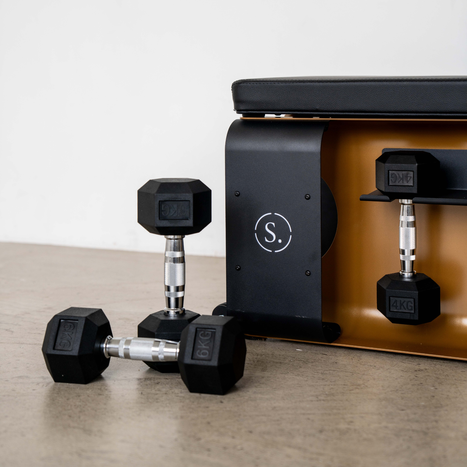 All-in-One Home Gym Bench with Built-In Weight Storage